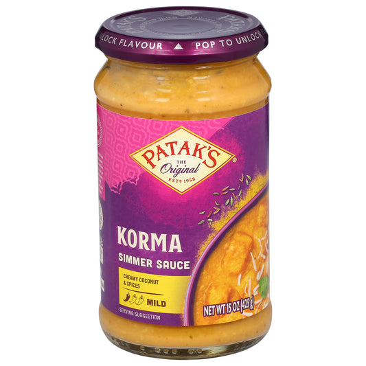 Patak's Mild Korma Simmer Sauce 15 oz