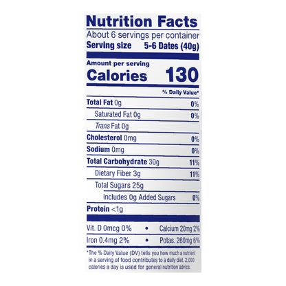 Dole Whole Pitted Dates 8 oz