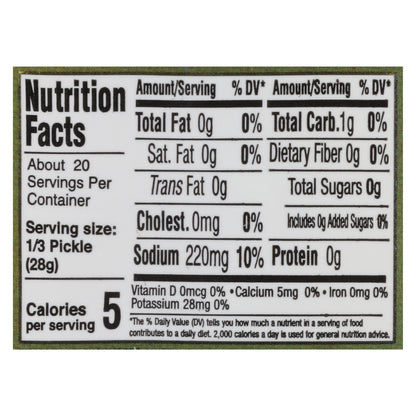 Sonoma Brinery Manhattan Style Fresh Pickles 32 fl oz