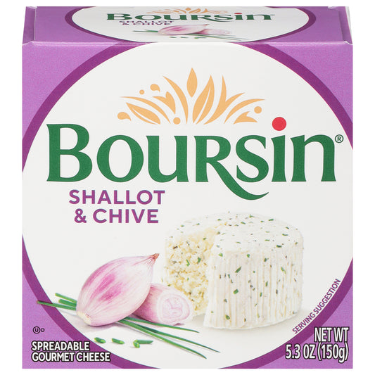 Boursin Shallot & Chive Spreadable Gourmet Cheese 5.3 oz