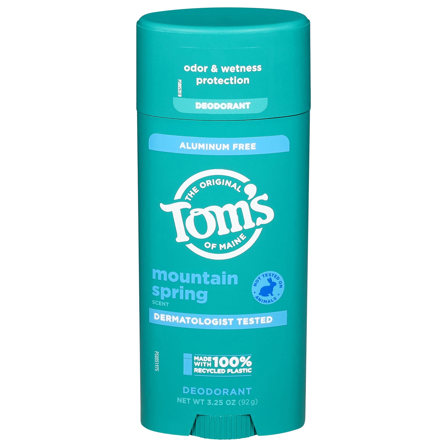 Tom’s of Maine Mountain Spring Natural Deodorant for Men and Women, Aluminum Free, 3.25 Oz.