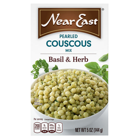 Near East Pearled Couscous Mix Basil & Herb 5 Oz