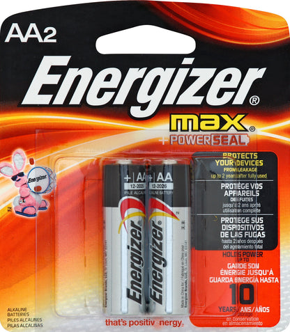 Energizer Alkaline Batteries 2 ea