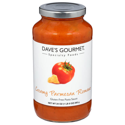 Dave's Gourmet Gluten-Free Creamy Parmesan Romano Pasta Sauce 24 oz