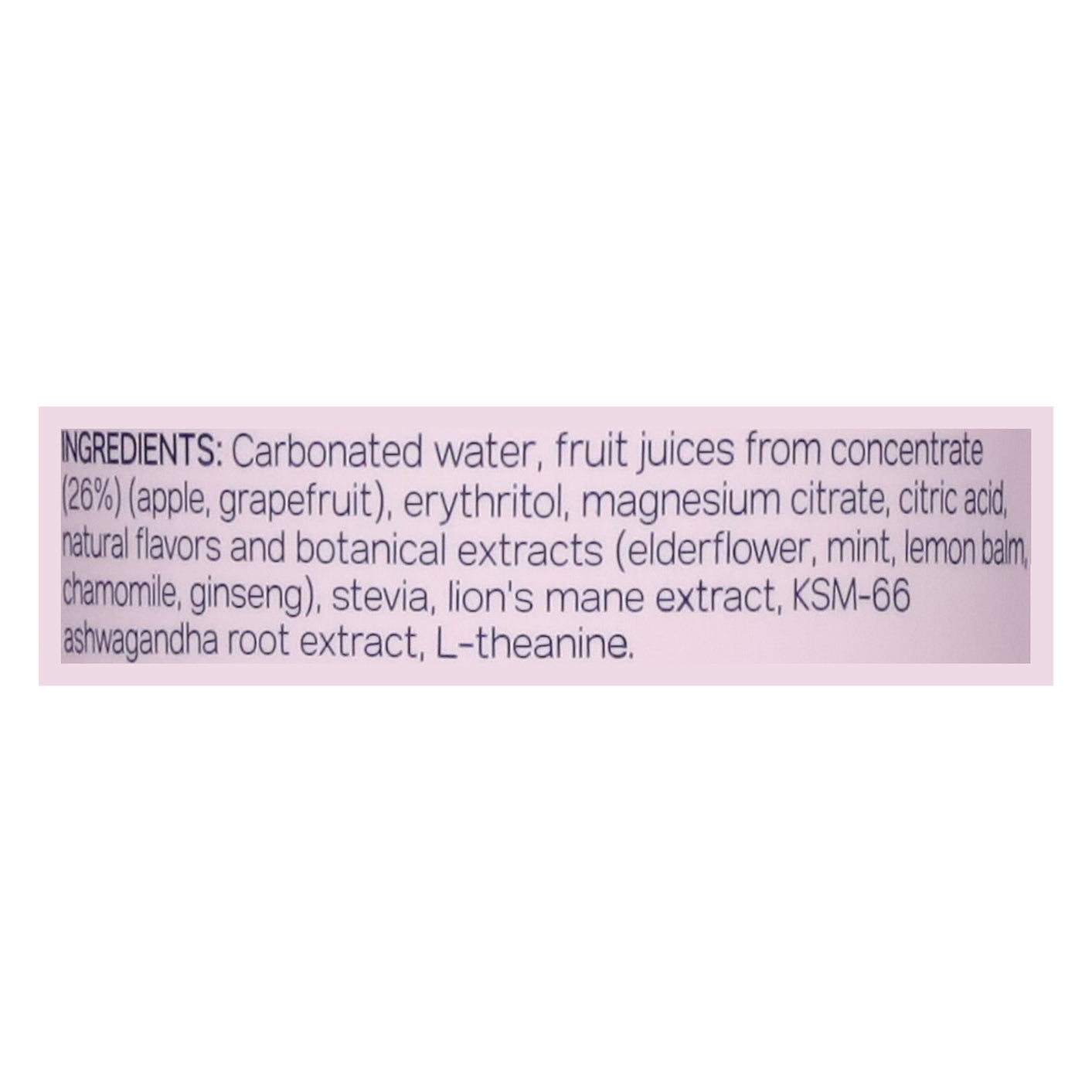 Trip Mindful Blend Mindful Botanicals Elderflower Mint Lightly Sparkling Drink 12 fl oz