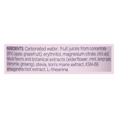 Trip Mindful Blend Mindful Botanicals Elderflower Mint Lightly Sparkling Drink 12 fl oz