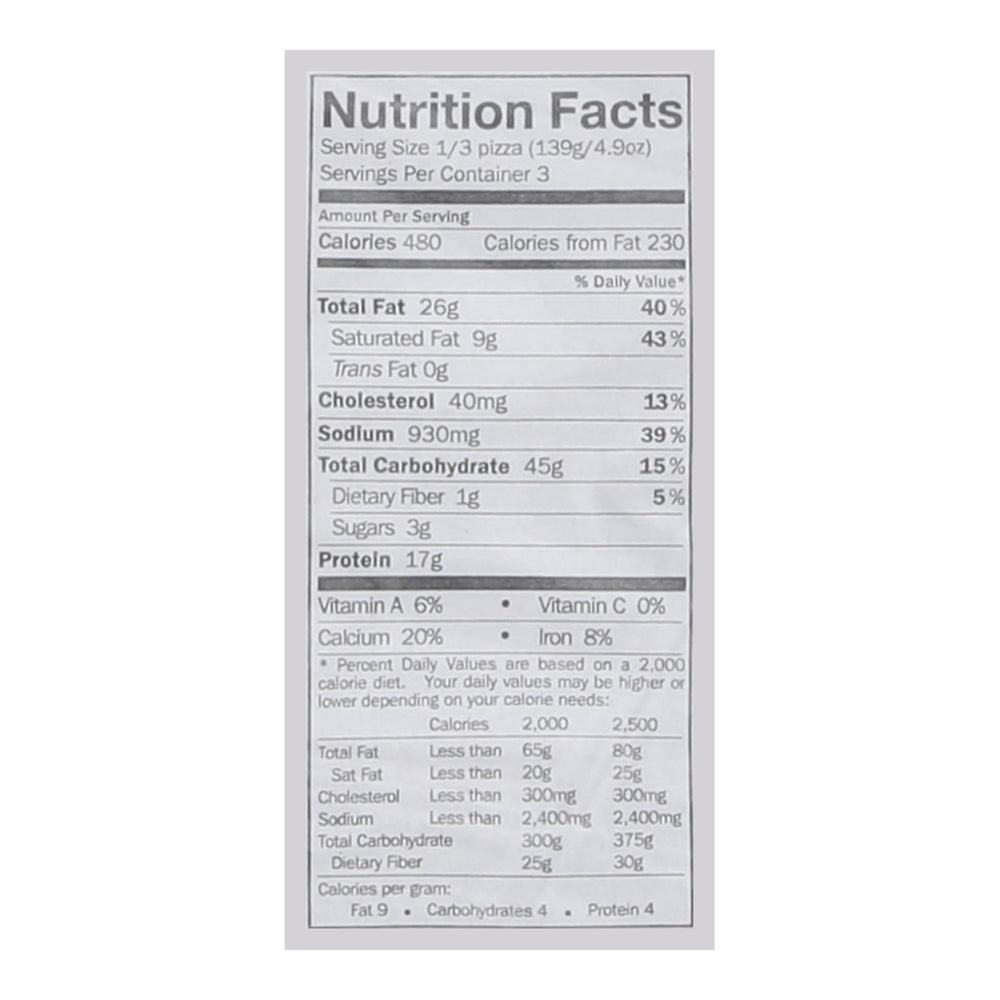 Vicolo Corn Meal Crust Uncured Pepperoni Pizza 14.75 oz