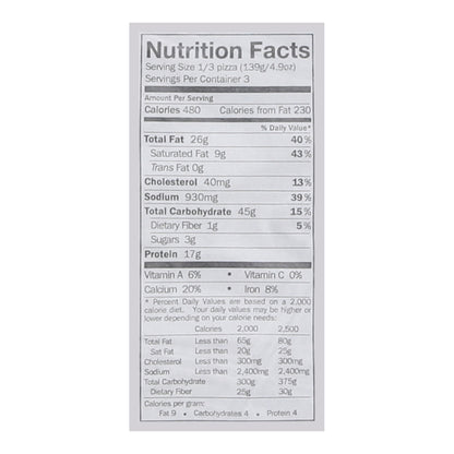 Vicolo Corn Meal Crust Uncured Pepperoni Pizza 14.75 oz