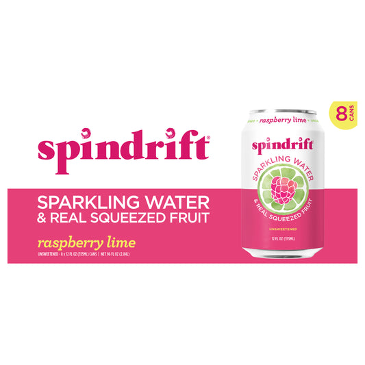 12oz. Raspberry Lime Sparkling Water 8pk