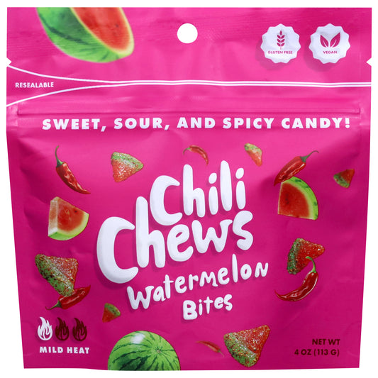 Chili Chews Mild Heat Watermelon Bites 4 oz