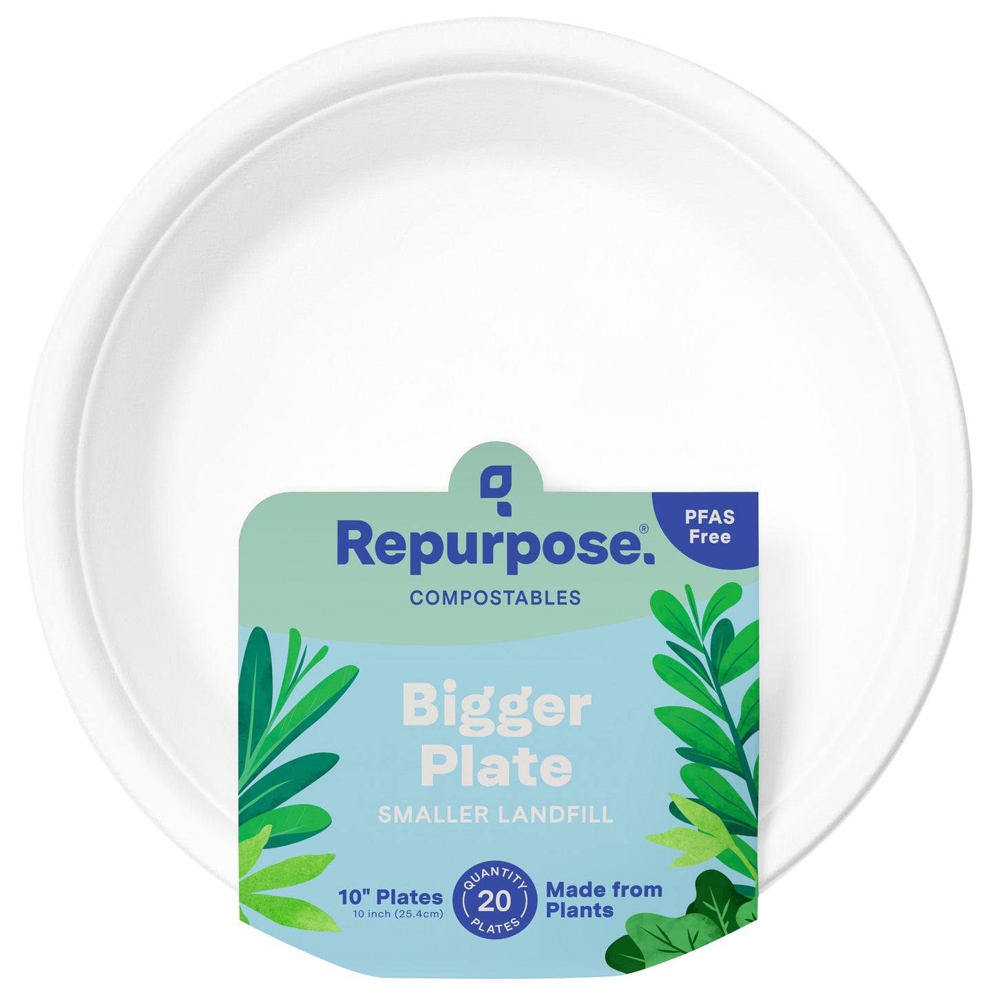 Repurpose Compostable 10" Plates, 20Ct