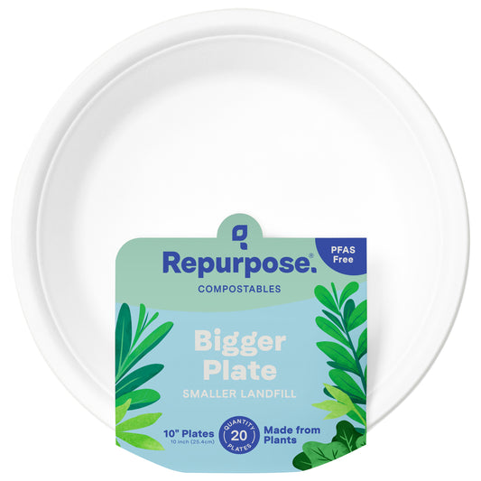 Repurpose Compostable 10" Plates, 20Ct