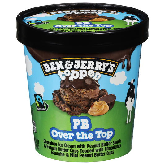 Ben & Jerry's Topped PB Over the Top Ice Cream 15.2 fl oz