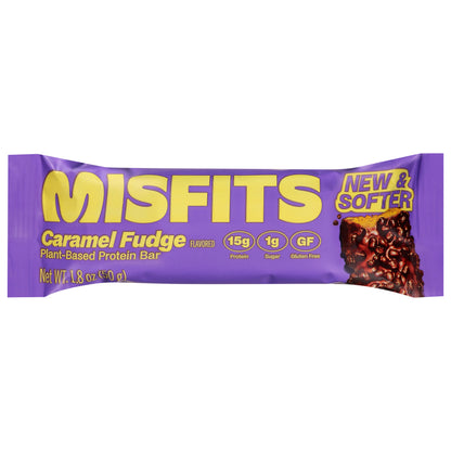 Misfits Plant-Based Caramel Fudge Protein Bar 1.8 oz