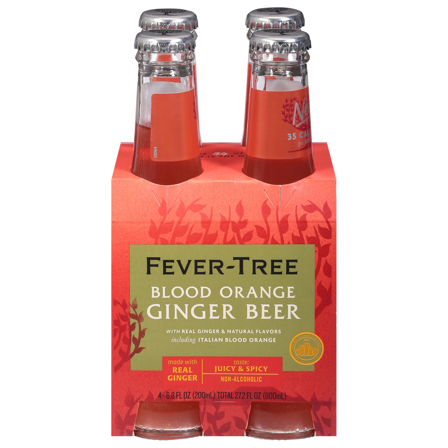 Fever-Tree Blood Orange Ginger Beer 4 - 6.8 fl oz Bottles