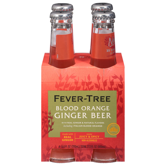 Fever-Tree Blood Orange Ginger Beer 4 - 6.8 fl oz Bottles