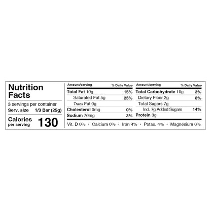 Honey Mama's Peanut Butter Cup Chocolate Truffle Bar 2.5oz