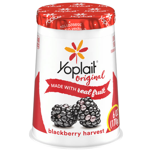 Yoplait Original Blackberry Harvest Low Fat Yogurt, 6 OZ Yogurt Cup