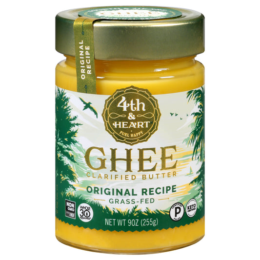 4th & Heart Clarified Butter Original Recipe Ghee 9 oz