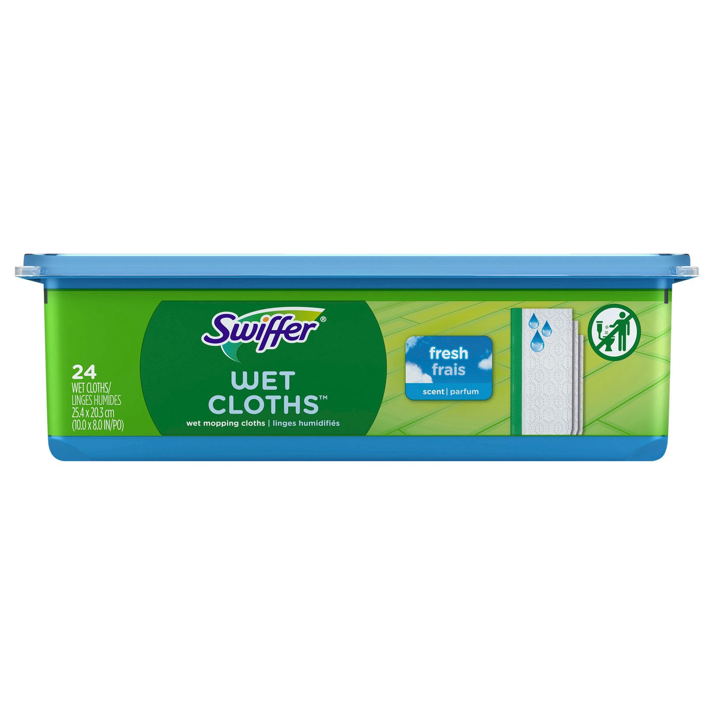 Swiffer Sweep + Mop, Wet Pads Refill, Floor Cleaner, Cleaning Cloths, Fresh, 24ct