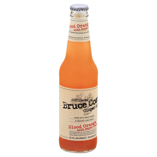 Bruce Cost Blood Orange with Meyer Lemon Ginger Ale 12 oz