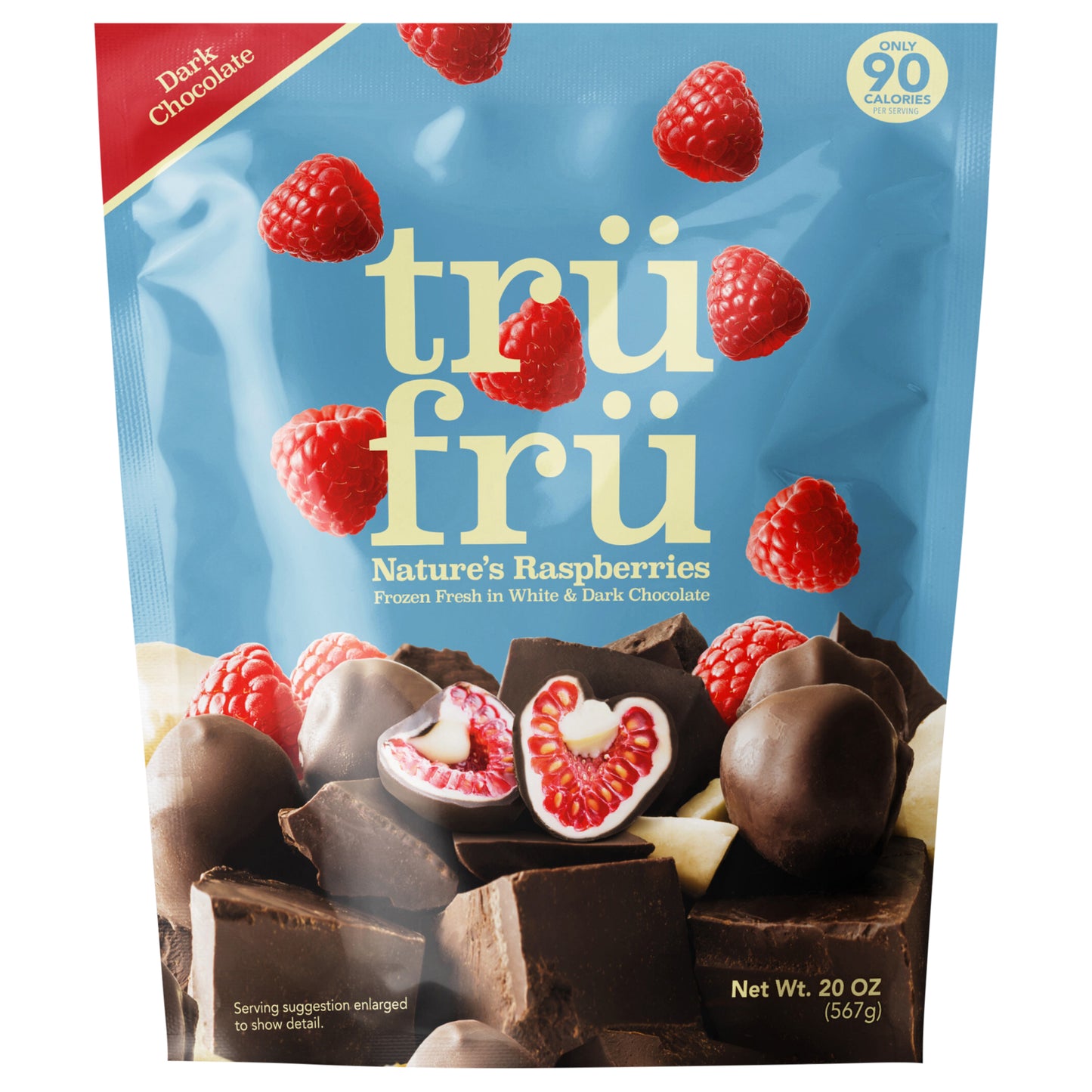 Nature's Raspberries Hyper-Chilled in White & Dark Chocolate (20oz)