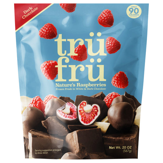 Nature's Raspberries Hyper-Chilled in White & Dark Chocolate (20oz)