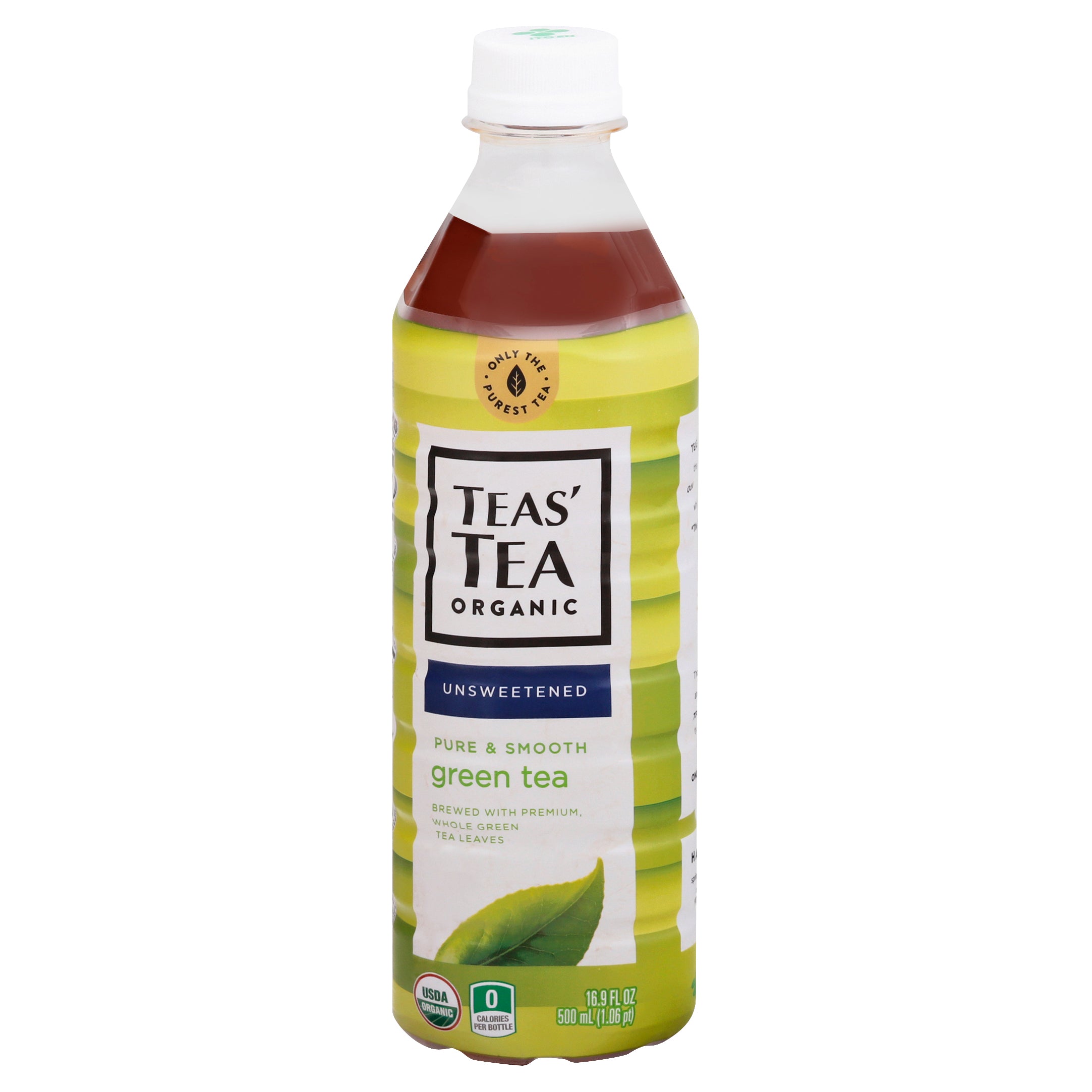 Twead Tea Teas Tea Organic Unsweetened Pure & Smooth Unsweetened Green Tea 16.9 ...
