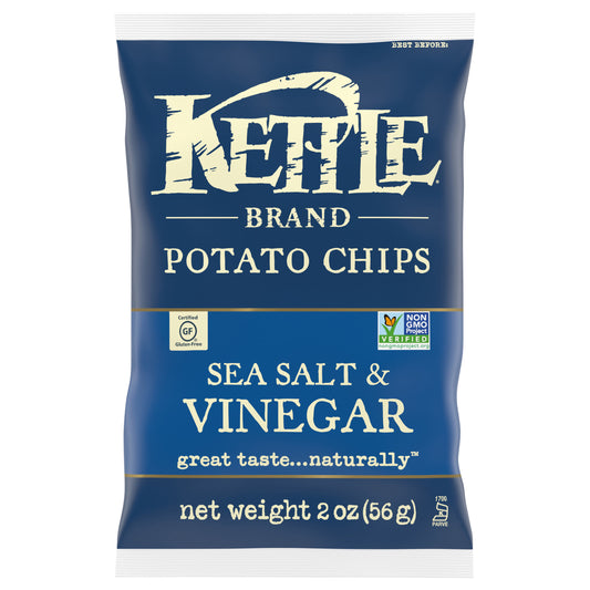 Kettle Brand Sea Salt & Vinegar Potato Chips 2 oz