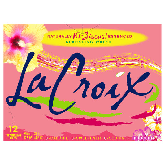 LaCroix Hi-Biscus! 12 Pack 12oz