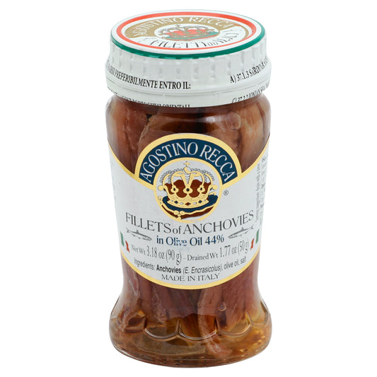 Agostino Recca Fillets of Anchovies 3.18 oz