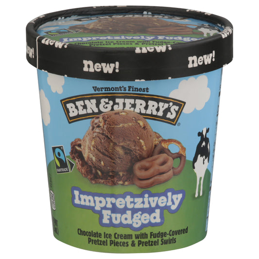Ben & Jerry's Impretzively Fudged Chocolate Ice Cream 1 pt