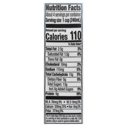 Clover Sonoma 1% Milkfat Organic Lowfat Plain Kefir 32 fl oz