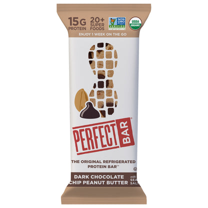 Perfect Bar Gluten-Free Dark Chocolate Chip Peanut Butter Refrigerated Protein Bar, 2.3 oz