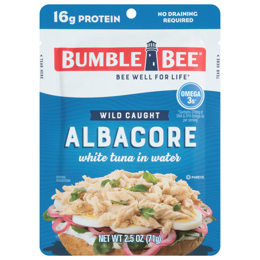 Bumble Bee Wild Caught Albacore Tuna in Water 2.5 oz
