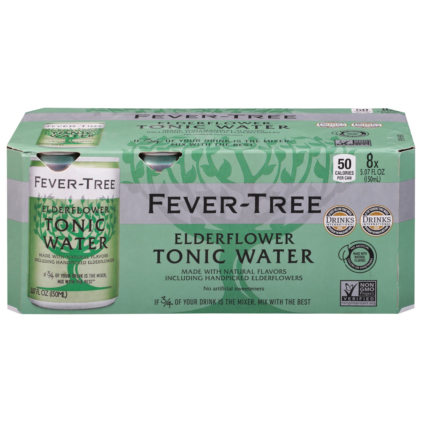 Fever-Tree Elderflower Tonic Water 8 - 5.07 fl oz Cans