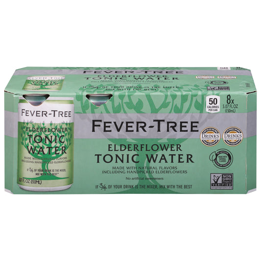 Fever-Tree Elderflower Tonic Water 8 - 5.07 fl oz Cans