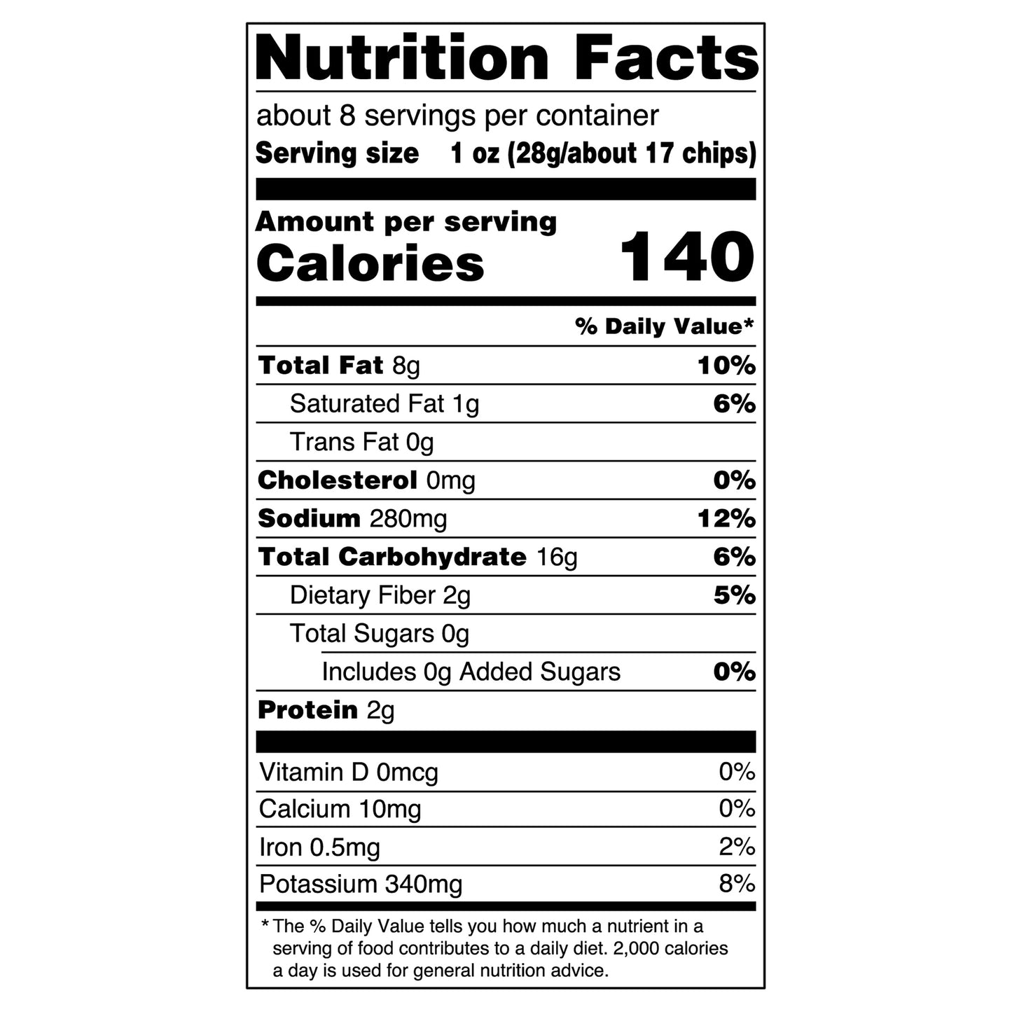 7.5 oz Tim's Cascade Style Sea Salt & Vinegar Extra Thick & Crunchy Potato Chips