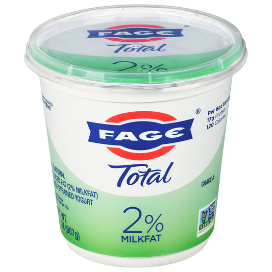 Fage Total Greek Strained Reduced Fat Yogurt 32 oz