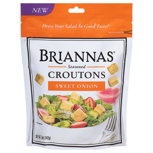 Briannas Seasoned Sweet Onion Croutons 5 oz