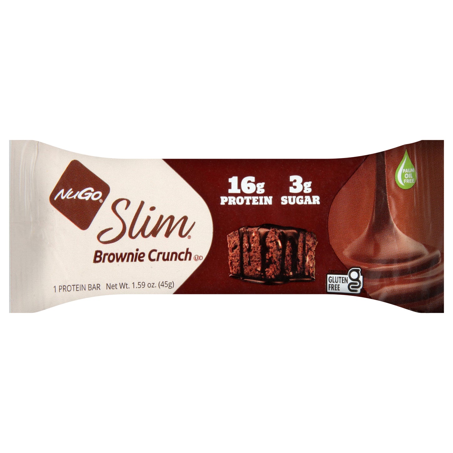 NuGo Slim Brownie Crunch Protein Bar 1.59 oz
