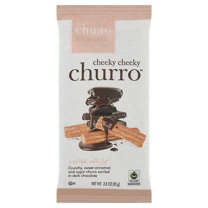 Chuao Chocolatier Cheeky Cheeky Churro Dark Chocolate Bar 2.8 oz Wrapper