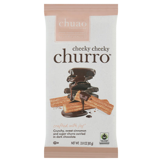 Chuao Chocolatier Cheeky Cheeky Churro Dark Chocolate Bar 2.8 oz Wrapper
