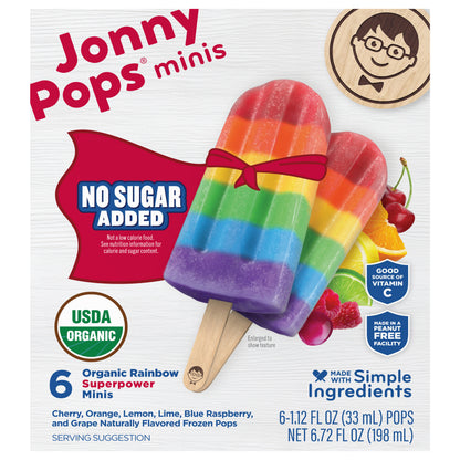 JonnyPops Organic Rainbow Superpower NSA Minis