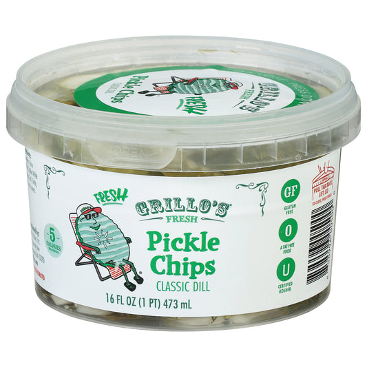 Grillo's Classic Dill Fresh Pickle Chips 16 fl oz