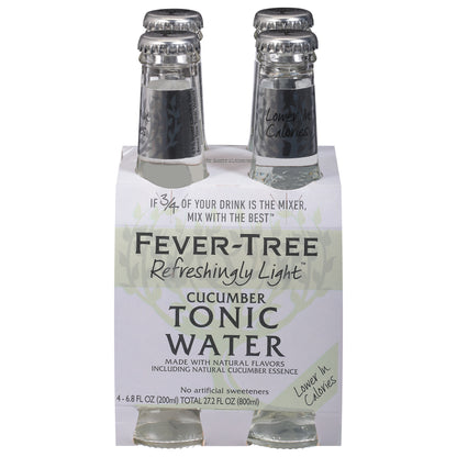Fever-Tree Refreshingly Light Cucumber Tonic Water 4 - 6.8 fl oz Bottles