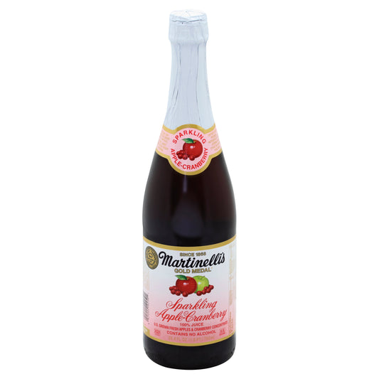 Martinelli's 100% Juice 25.4 oz - Sparkling Apple Cranberry