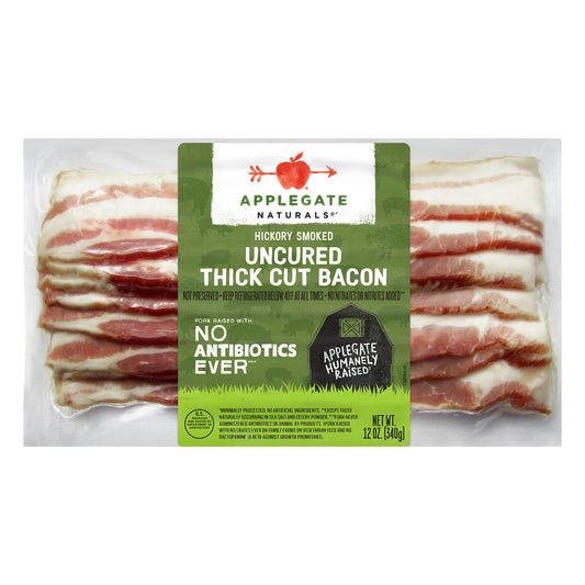 Applegate Naturals® Hickory Smoked Uncured Thick Cut Bacon 12 oz. Pack