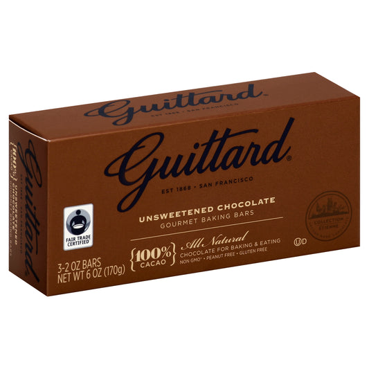 Guittard Baking Bars 3 ea - Unsweetened