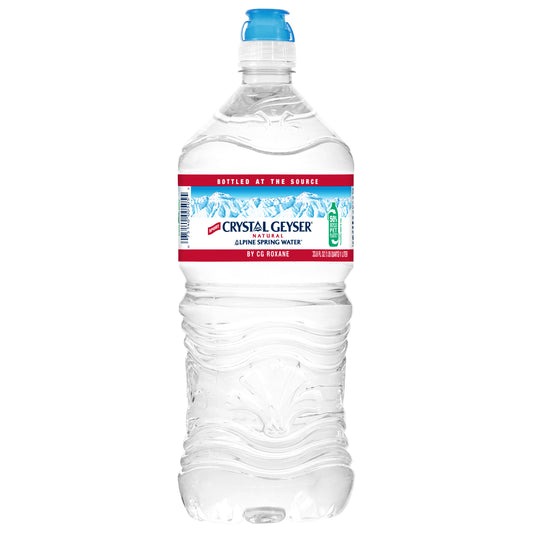Crystal Geyser Alpine Spring Water 33.8 fl oz Bottle